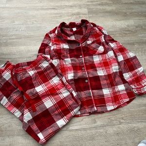 Womens Hearth & hand Flannel Christmas Red Pajama set